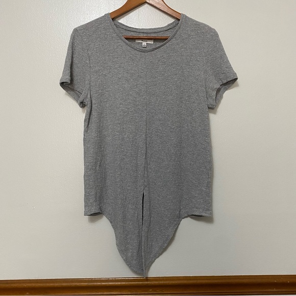 Madewell Texture & Thread Tie Front Round Neck Top Short Sleeve Womens Small - Picture 4 of 9